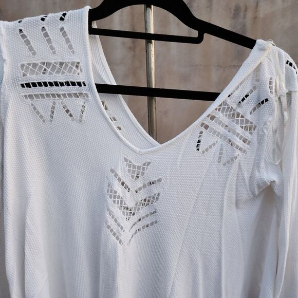 Free people moonrise cutout top white - Picture 3 of 8